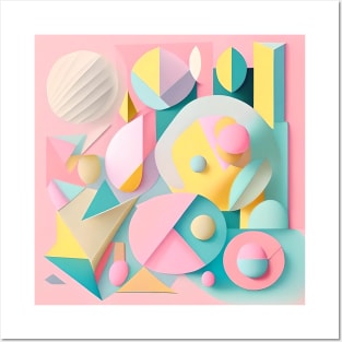Abstract in pastel colors. 1. Posters and Art